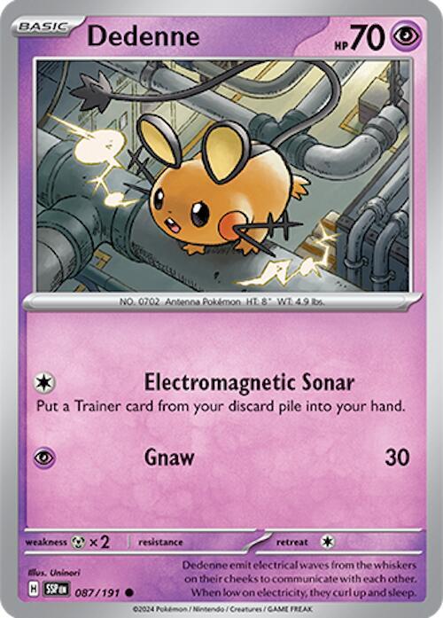 Pokemon Dedenne 87/191 Surging Sparks