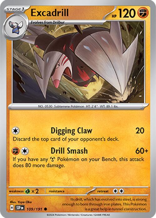 Pokemon Excadrill 109/191 Surging Sparks