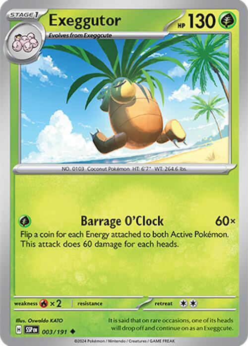 Pokemon Exeggutor 3/191 Surging Sparks