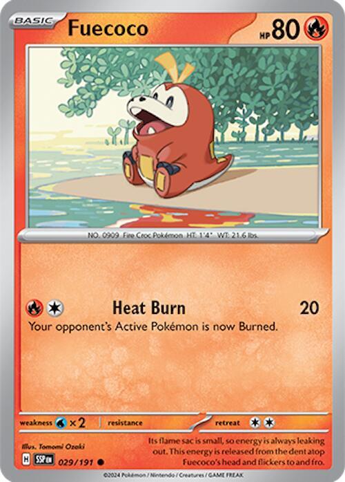 Pokemon Fuecoco 29/191 Surging Sparks