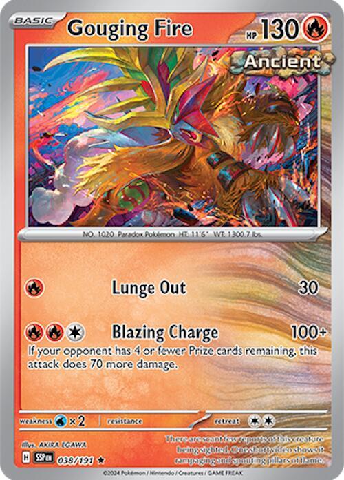 Pokemon Gouging Fire 38/191 Surging Sparks