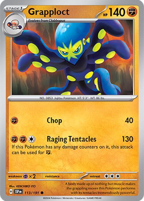 Pokemon Grapploct 113/191 Surging Sparks