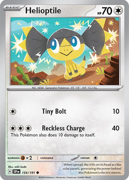 Pokemon Helioptile 154/191 Surging Sparks