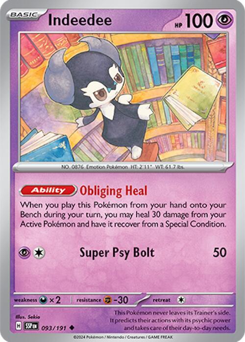 Pokemon Indeedee 93/191 Surging Sparks