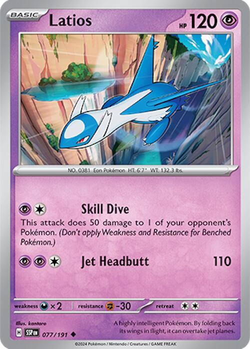 Pokemon Latios 77/191 Surging Sparks