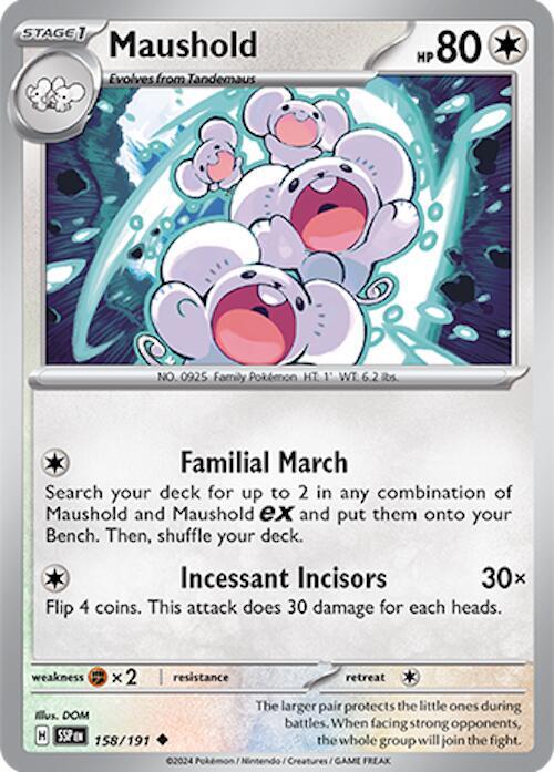 Pokemon Maushold 158/191 Surging Sparks