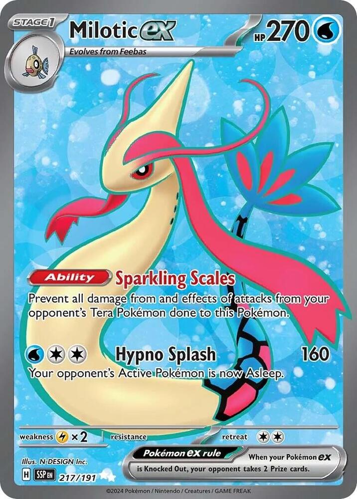 Pokemon Milotic ex 217/191 Surging Sparks