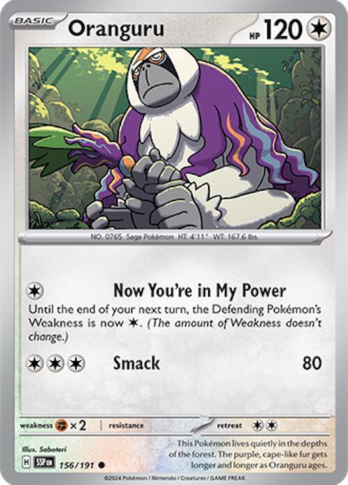 Pokemon Oranguru 156/191 Surging Sparks