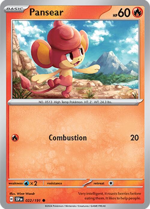 Pokemon Pansear 22/191 Surging Sparks