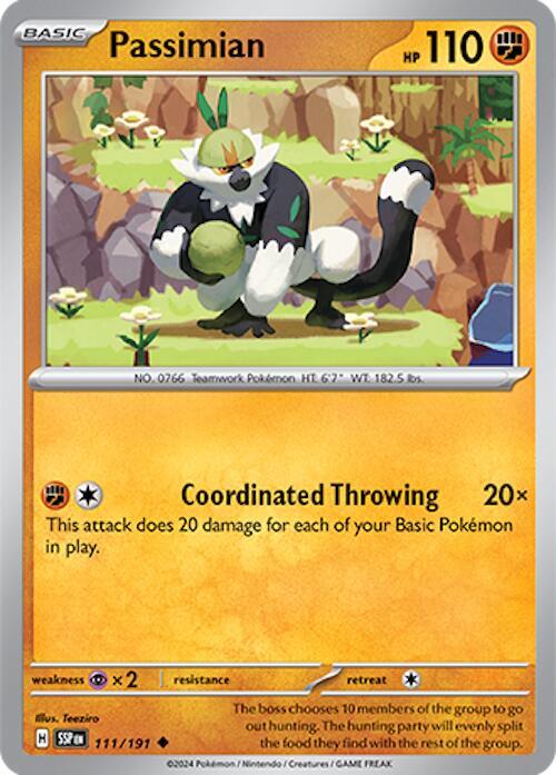 Pokemon Passimian 111/191 Surging Sparks