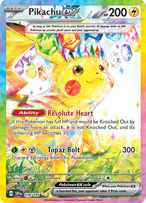 Pokemon Pikachu ex 238/191 Surging Sparks