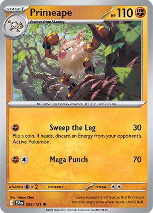 Pokemon Primeape 99/191 Surging Sparks