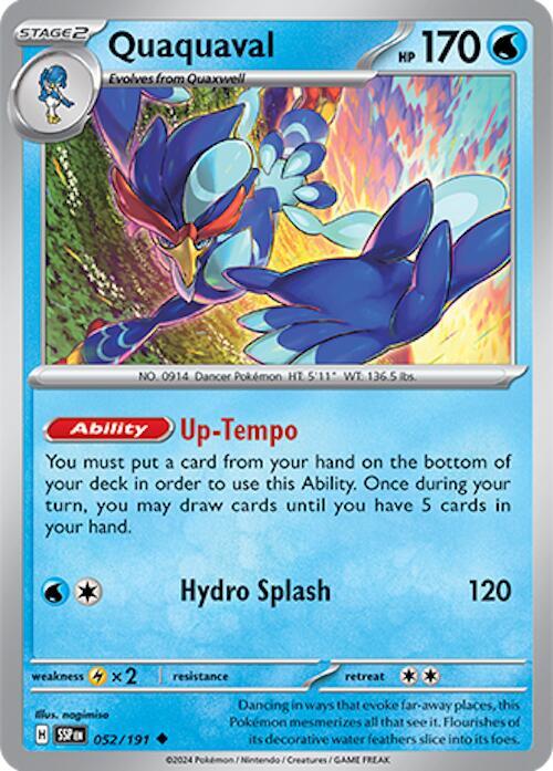 Pokemon Quaquaval 52/191 Surging Sparks