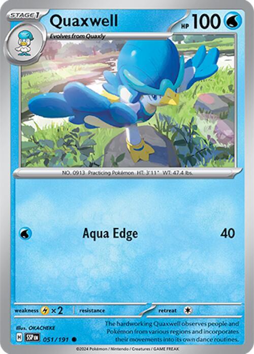 Pokemon Quaxwell 51/191 Surging Sparks
