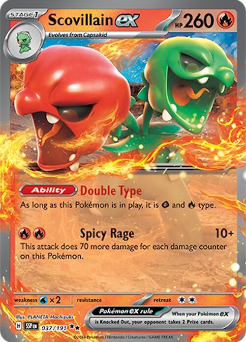 Pokemon Scovillain ex 37/191 Surging Sparks
