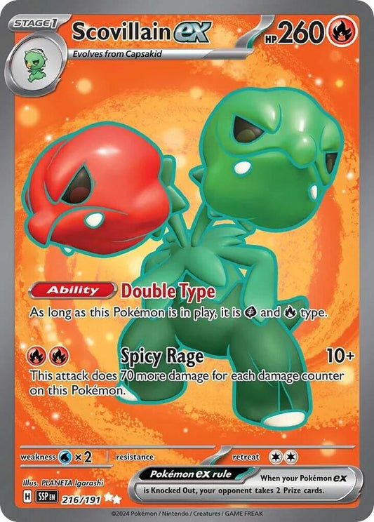 Pokemon Scovillain ex 216/191 Surging Sparks