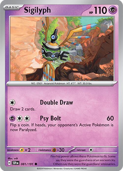 Pokemon Sigilyph 81/191 Surging Sparks