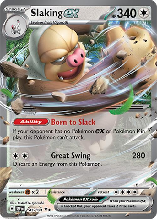 Pokemon Slaking ex 147/191 Surging Sparks
