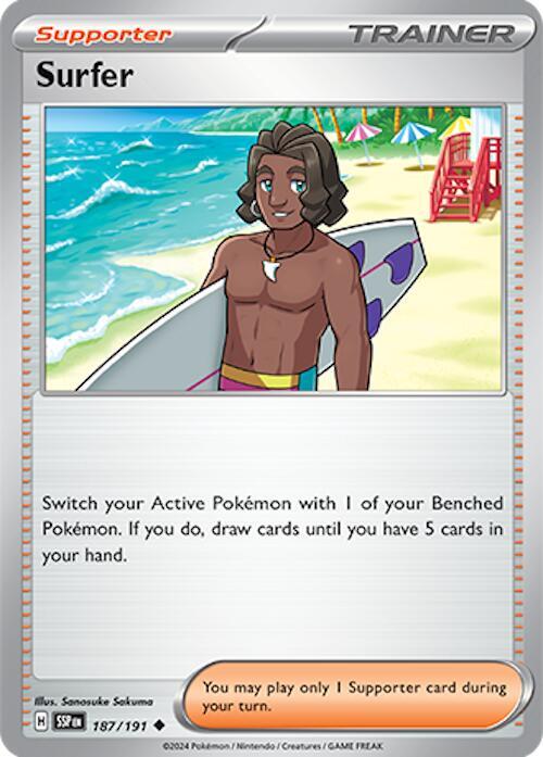 Pokemon Surfer 187/191 Surging Sparks