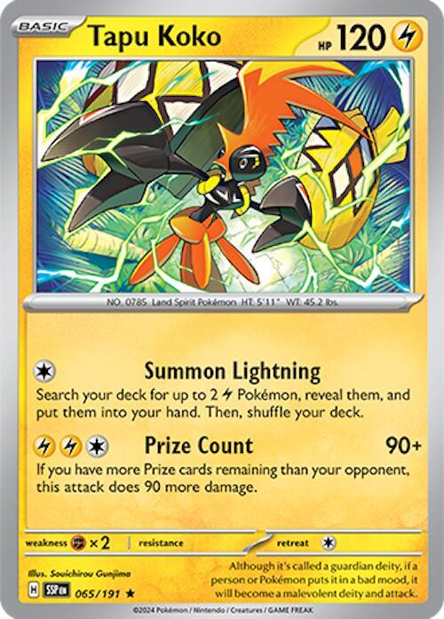 Pokemon Tapu Koko 65/191 Surging Sparks