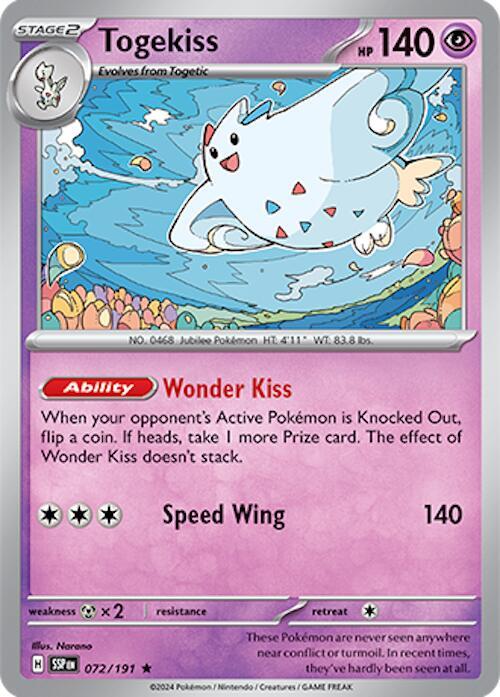 Pokemon Togekiss 72/191 Surging Sparks