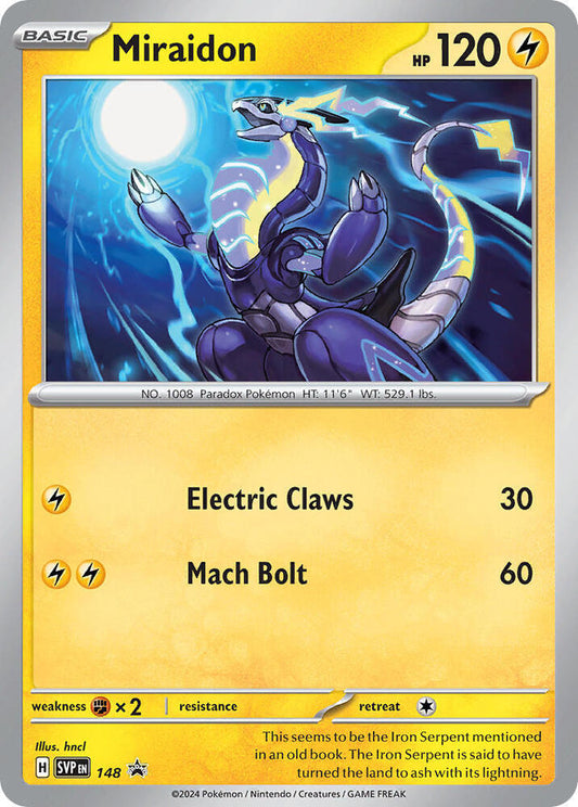 Pokemon Miraidon 148 SVP Black Star Promos