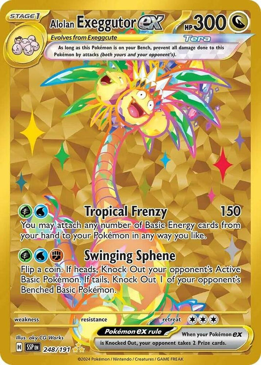 Pokemon Alolan Exeggutor ex 248/191 Surging Sparks