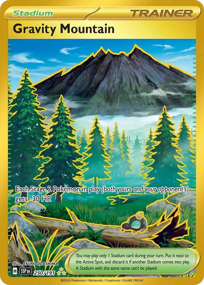 Pokemon Gravity Mountain 250/191 Surging Sparks