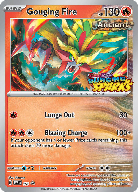 Pokemon Gouging Fire 151 SVP Black Star Promos
