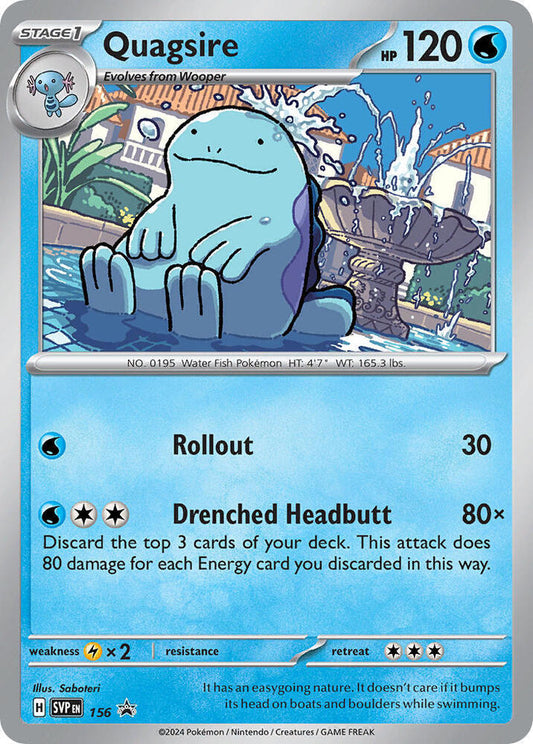 Pokemon Quagsire 156 SVP Black Star Promos
