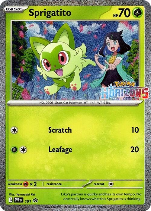Pokemon Sprigatito 191 SVP Black Star Promos