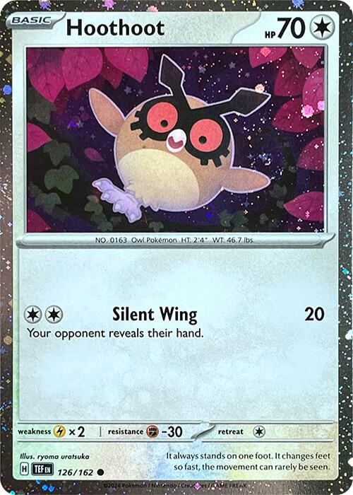 Pokemon Hoothoot 126 SVP Black Star Promos