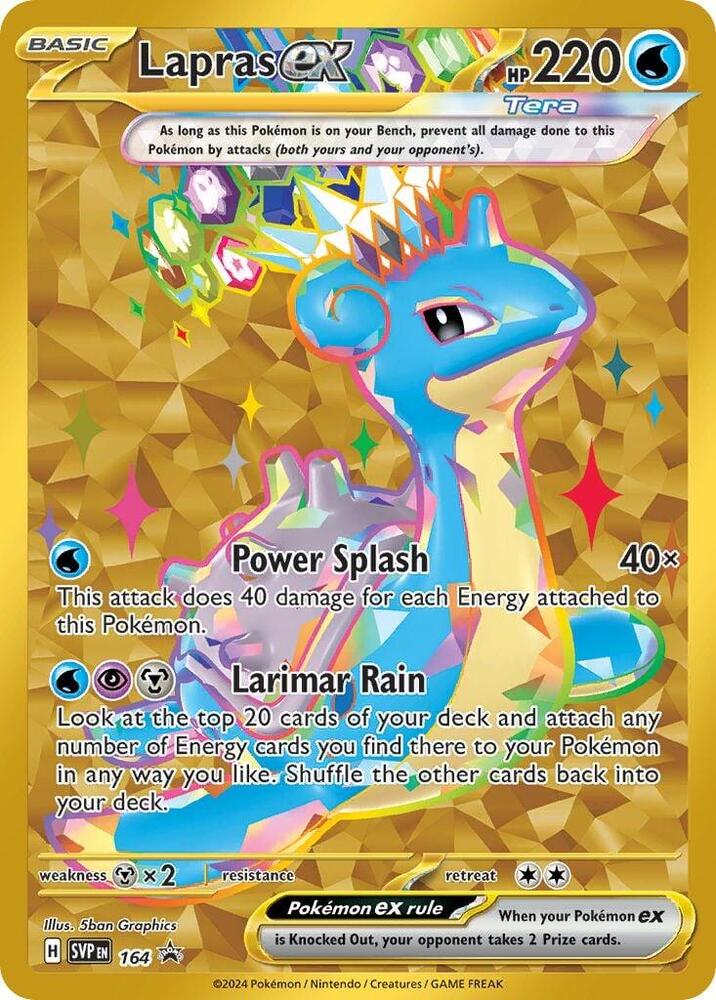 Pokemon Lapras ex 164 SVP Black Star Promos