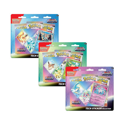 Pokemon Prismatic Evolution Tech Sticker Collection