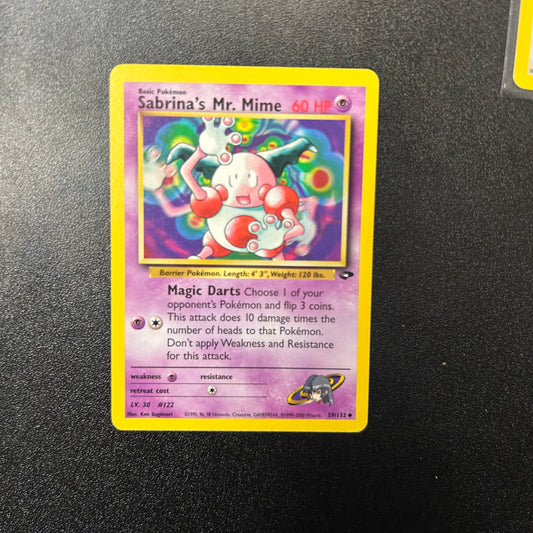 Pokemon TCG Sabrina's Mr. Mime 59/132 Gym Challenge