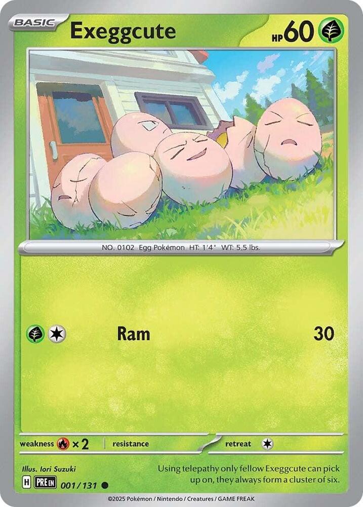 Pokemon Exeggcute 1/131 Prismatic Evolutions