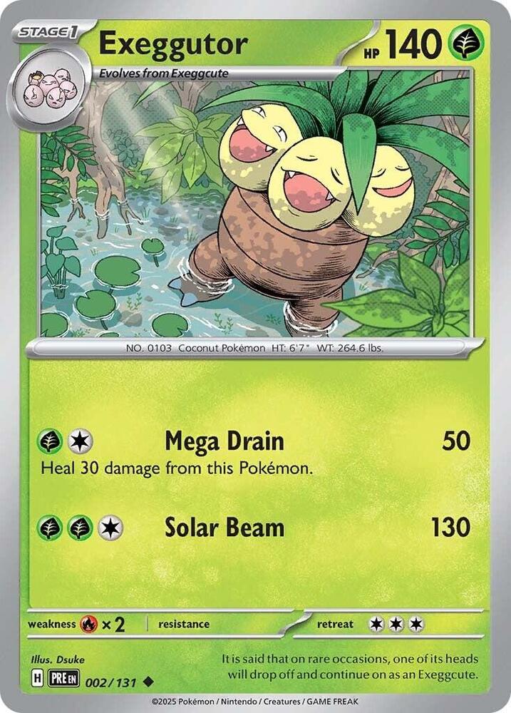 Pokemon Exeggutor 2/131 Prismatic Evolutions