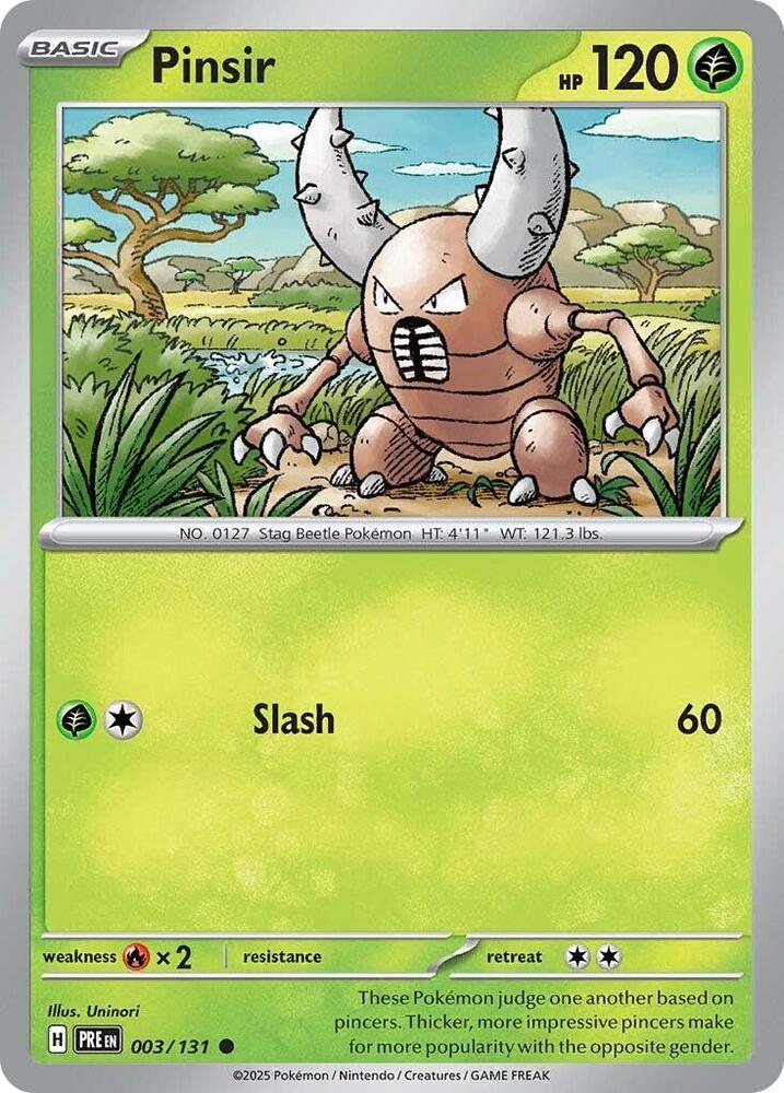 Pokemon Pinsir 3/131 Prismatic Evolutions