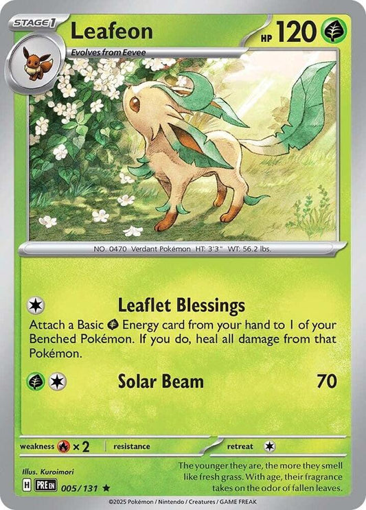 Pokemon Leafeon 5/131 Prismatic Evolutions