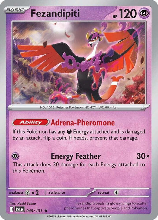 Pokemon Fezandipiti 45/131 Prismatic Evolutions