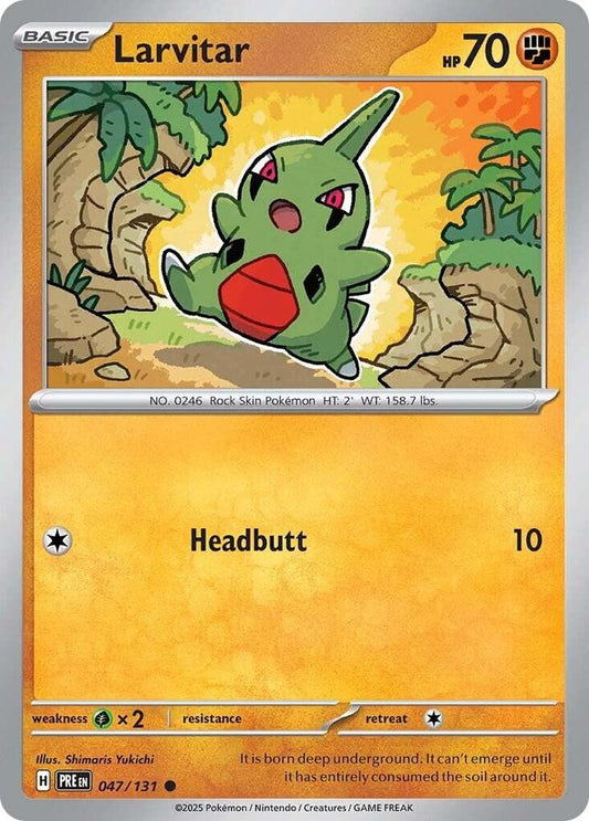 Pokemon Larvitar 47/131 Prismatic Evolutions