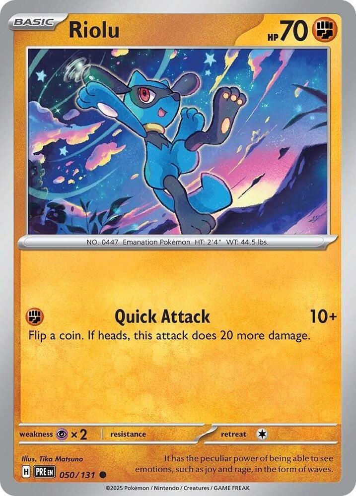 Pokemon Riolu 50/131 Prismatic Evolutions