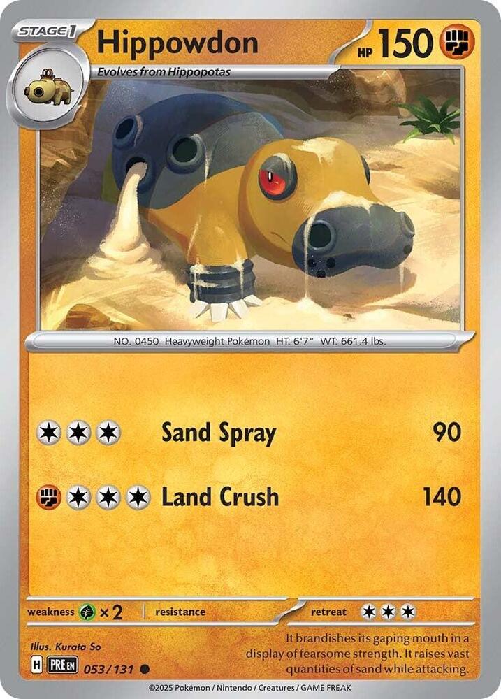 Pokemon Hippowdon 53/131 Prismatic Evolutions