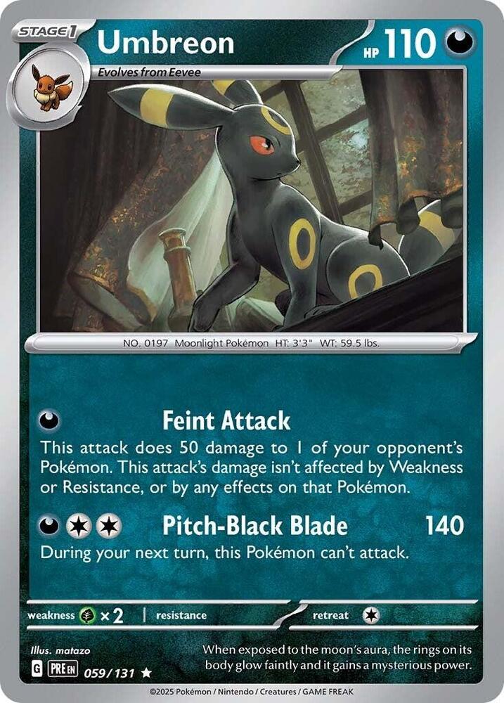 Pokemon Umbreon 59/131 Prismatic Evolutions