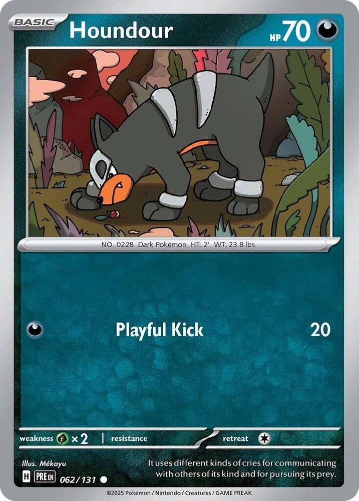 Pokemon Houndour 62/131 Prismatic Evolutions