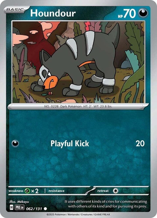 Pokemon Houndour 62/131 Prismatic Evolutions