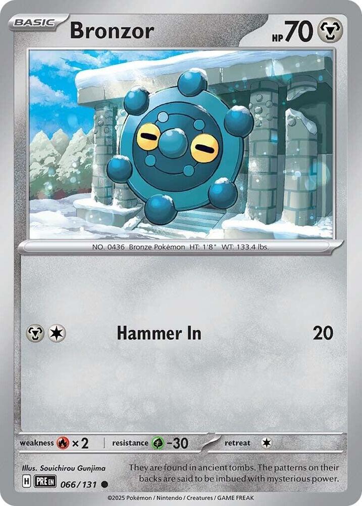 Pokemon Bronzor 66/131 Prismatic Evolutions
