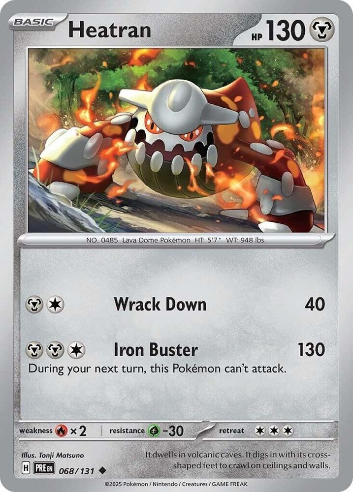 Pokemon Heatran 68/131 Prismatic Evolutions