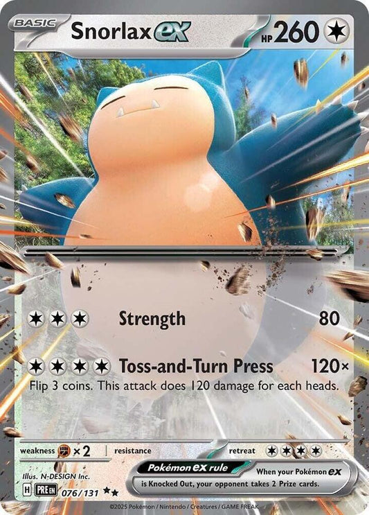 Pokemon Snorlax ex 76/131 Prismatic Evolutions