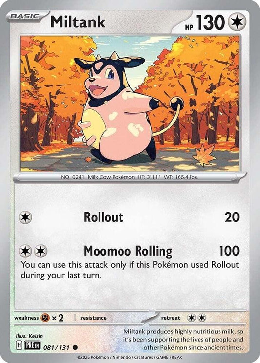 Pokemon Miltank 81/131 Prismatic Evolutions